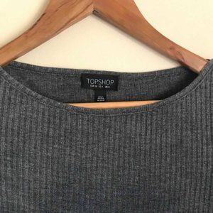 NWOT TOPSHOP ribbed crop top - Size 4(XS)